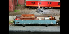 Tube wagon loaded with various equipment